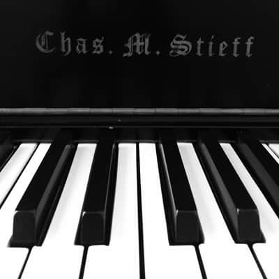 Chas. M. Stieff 9 Foot Concert Grand Piano 1913 Black image 3