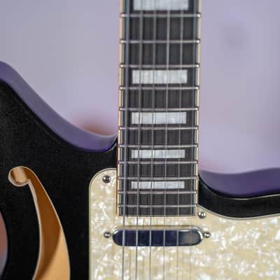 D'Angelico Premier Bedford SH with Tremelo 2021 - Black Flake image 10