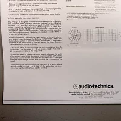 Audio-Technica PRO24 X/Y Stereo Condenser Microphone image 6