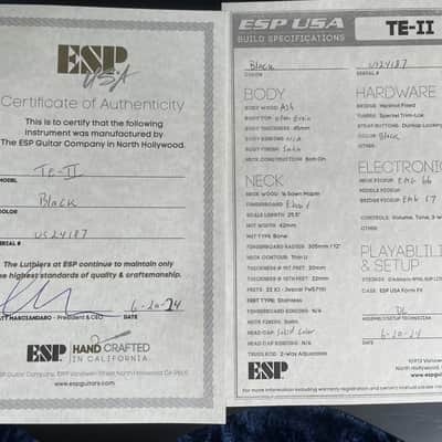 ESP USA TE-II image 3