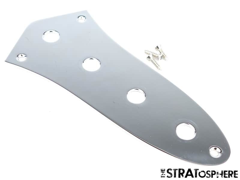 Fender Geddy Lee Jazz Bass CONTROL PLATE J Bass Chrome image 1