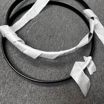 Pearl Bass Drum Hoop Pair 22" Bronze Metallic image 5