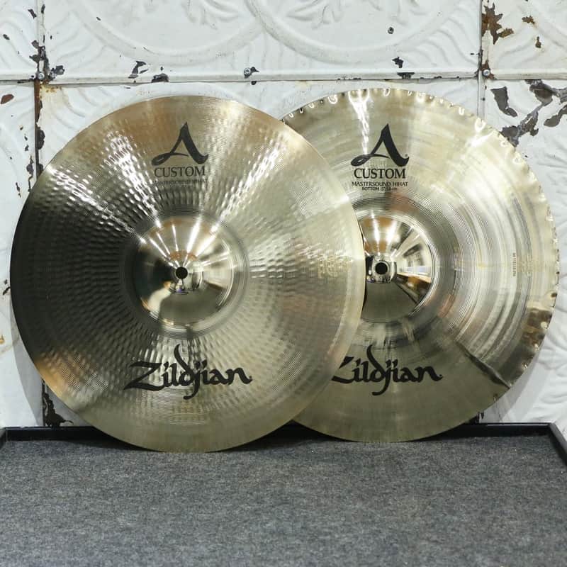Zildjian A Custom Mastersound Hi Hat Cymbals 15in (1192/1556g) image 1
