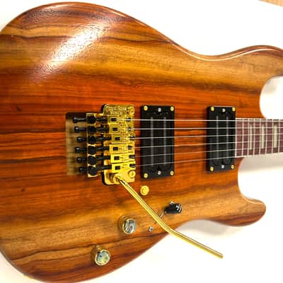 Hot rod, custom stratocaster style guitar, figured padauk/roasted ash, SD SLUG pickups image 2