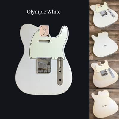 Made to Order - FRANCHIN Mars guitar body Relic Aged 100% Nitro Lacquer (Butterscotch/ Sunburst/ Black/ White/ Blue/ Green/ Yellow/ Red/ Pink/ Burgundy/ Purple/ Gold/ Silver, etc.) Basswood Poplar Telecaster-Tele-T-Style Made in Italy image 6