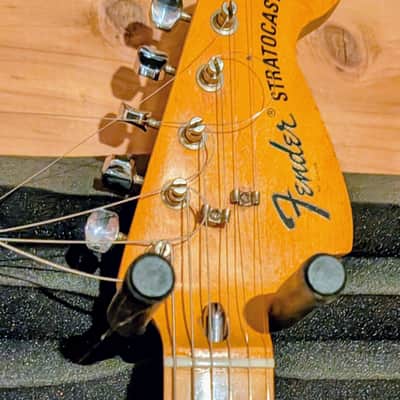 Fender Stratocaster Hardtail with 3-Bolt Neck, Maple Fretboard 1973 - 1977 - Walnut (Mocha) image 10