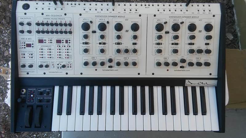 Tom Oberheim Two Voice Pro Dual Analog Synthesizer with Sequencer 2016 white image 1