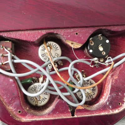 1970s Penco EB3 Gibson Style Bass - Cherry - MIJ Matsumoku EB-3- Original Case image 18