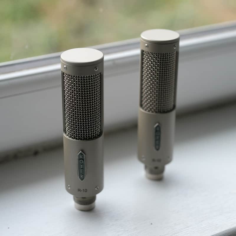 Royer R-10 Ribbon Microphone Pair Stereo Matched Boxed image 1