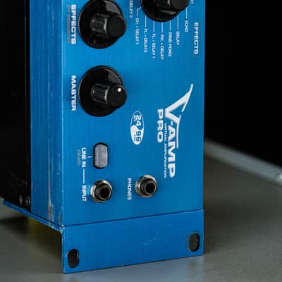 2006 Behringer V-AMP Pro Rackmount Amp Modeler and Multi-Effect blue image 3