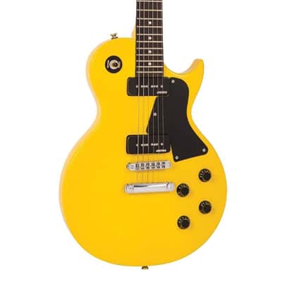 Vintage V132 ReIssued Single Cutaway w/ Dual P90s  Electric Guitar - TV Yellow image 1