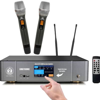 Singtronic Professional 3000W Karaoke Amplifier Sound Processor w/ 2 x Wireless Mics image 1