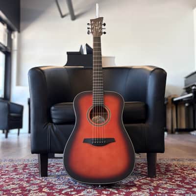 Jay Turser JTA53 3/4 Acoustic Guitar - Blackwood Fingerboard, Satin Red image 2
