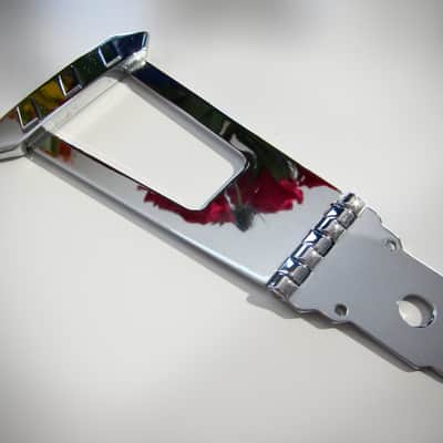 Gibson ES-175 & Other Gibson Archtops Tailpiece Authentic Vintage Part Circa-1970s-1980s-Chrome image 6