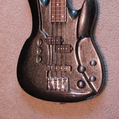 RARE Switch Vibracell 4 String Bass Guitar, Excellent Condition, New Hard Shell Case #73 image 3