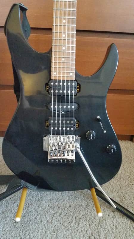 Yamaha RGX 421D late 90's Black Electric Guitar | Reverb