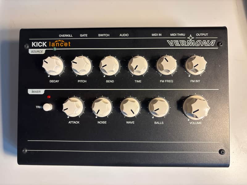 Vermona Kick Lancet Desktop Analog Kick Drum Generator 2010s - Black image 1