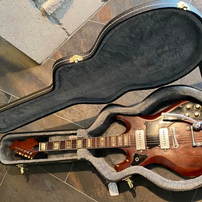 Kay  Montclair Apollo 1960's Mahogany Vintage Electric Guitar Bigsby image 12