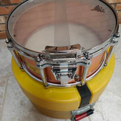 Used Pearl Free-Floating Snare Drum - 14 x 6.5 Copper w/ Case image 12