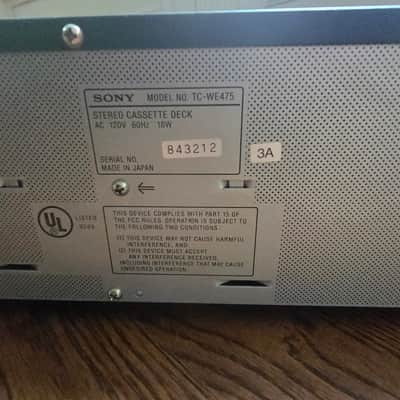 Sony TC-WE475 dual auto-reverse cassette deck Mid-1990s - Black image 12