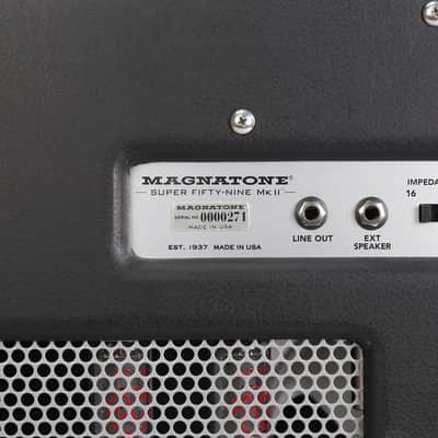 Magnatone Super Fifty-Nine M80 45-Watt 1x12" Guitar Combo 2018 - Present - Black image 4