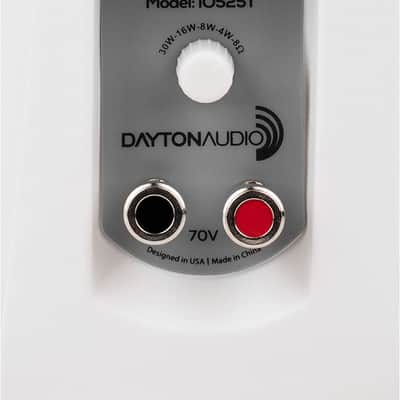 Dayton Audio - IO525WT - 5-1/4" 2-Way 70V Indoor/Outdoor Speaker - Pair - White image 4
