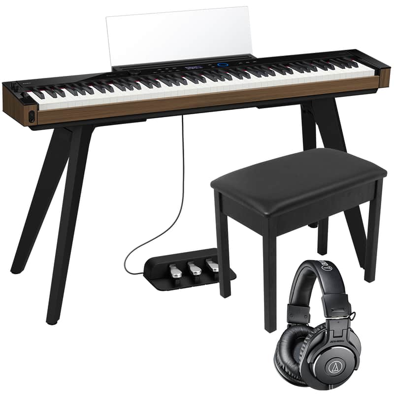 Immagine Casio PX-S6000 Digital Piano - Black COMPLETE HOME BUNDLE - 1