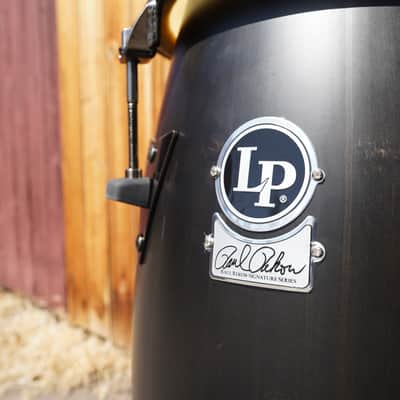 Latin Percussion Raul Rekow Dark Walnut/New Zealand Pine Top Tuning Sig. Conga Set (Quinto/Conga) image 6