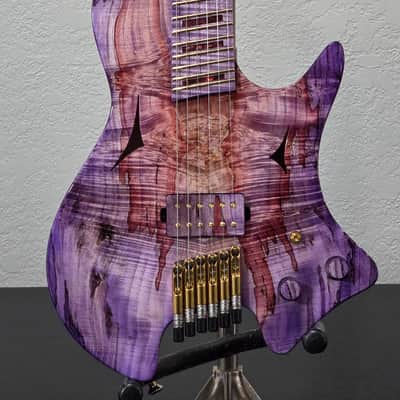 Dark Art Guitars -Dreamweaver - headless guitar- semi-hollow body image 7