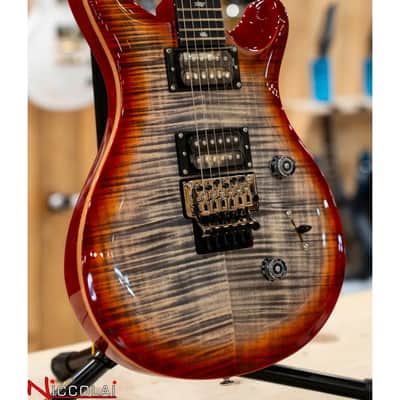 PRS SE Custom 24 Floyd Charcoal Cherry Burst image 2