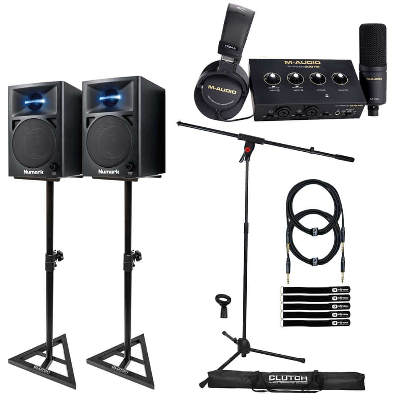 M-Audio M-Track Duo HD Producer Pack with Monitors & Stands Package image 1