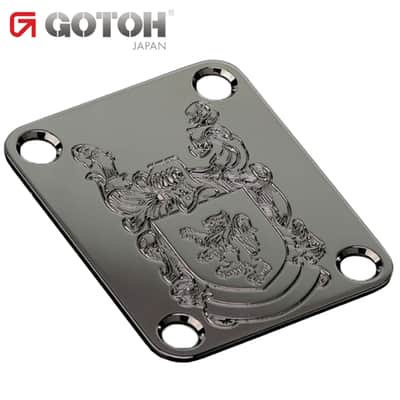 NEW Gotoh NBS-Art-01 Luxury Art Collection - Neck Joint Plate w/ Screws - COSMO BLACK