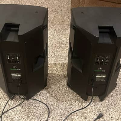 Pair Of Mackie THUMP215 15" Powered PA Speakers 2020 - Present - Black w/ Tripods image 2