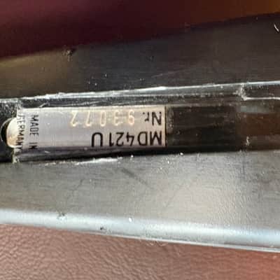 Sennheiser MD 421-U Cardioid Dynamic Microphone -Late 1980s - Black image 2