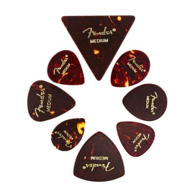 Fender Celluloid Shape Medley Picks - Medium (8)
