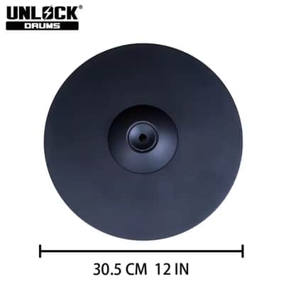 UNLOCK 12” Thin Crash Cymbal w Arm for Roland Alesis Kit image 3