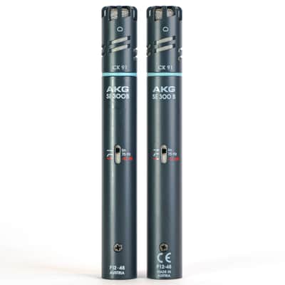 AKG CK91 Cardioid Condenser Capsule with SE300 B Pre-amplifier - Microphone Pair image 1
