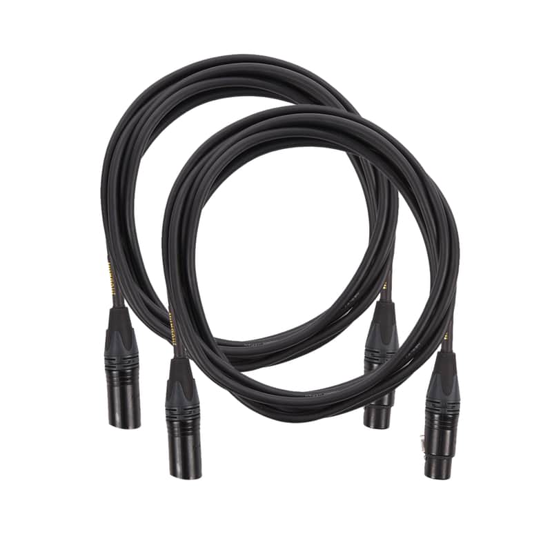 Mogami Gold Studio XLR Microphone Cable 10' 2 Pack Bundle image 1