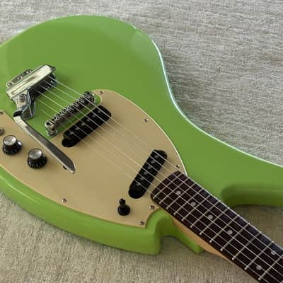 2023 Eastwood SG2C Flying Banana Green Finish Bizarre Guitar Yamaha Copy image 5