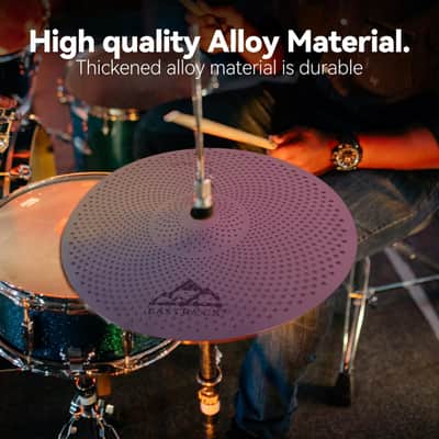 EASTROCK Low Volume Cymbal Pack - 5 Piece Set, 14" Hi-Hat + 16" & 18" Crashes + 20" Ride with Cymbal Bag and Felts image 5