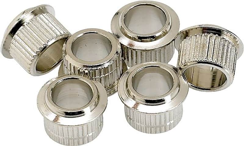 Fender Vintage-Style Guitar Tuning Machine Bushings (6), Nickel 2016 image 1
