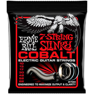 Ernie Ball Slinky Cobalt 7-String Skinny 10-62 image 1