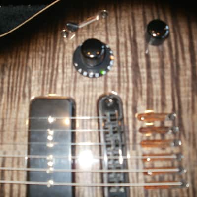 Godin LG P90 2003 Black/Flame image 5