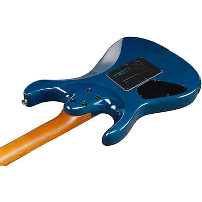 Mint Ibanez AZ24S1F Standard Electric Guitar - Transparent Turquoise Burst image 8