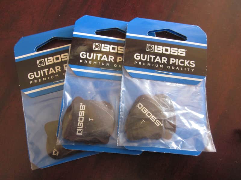 Boss BPK-12-ST Celluloid Pick 12 Pack Shell Thin Guitar Picks Buy 2, Get 1 Free! image 1