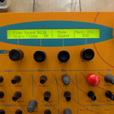 Waldorf Microwave XT Rackmount Wavetable Synthesizer 1998 - Orange image 2