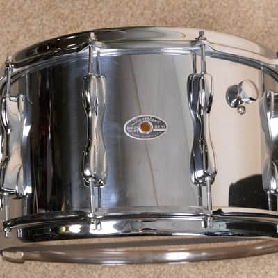 1980s Slingerland 8x14 Chrome Over Wood Magnum Snare Drum image 12