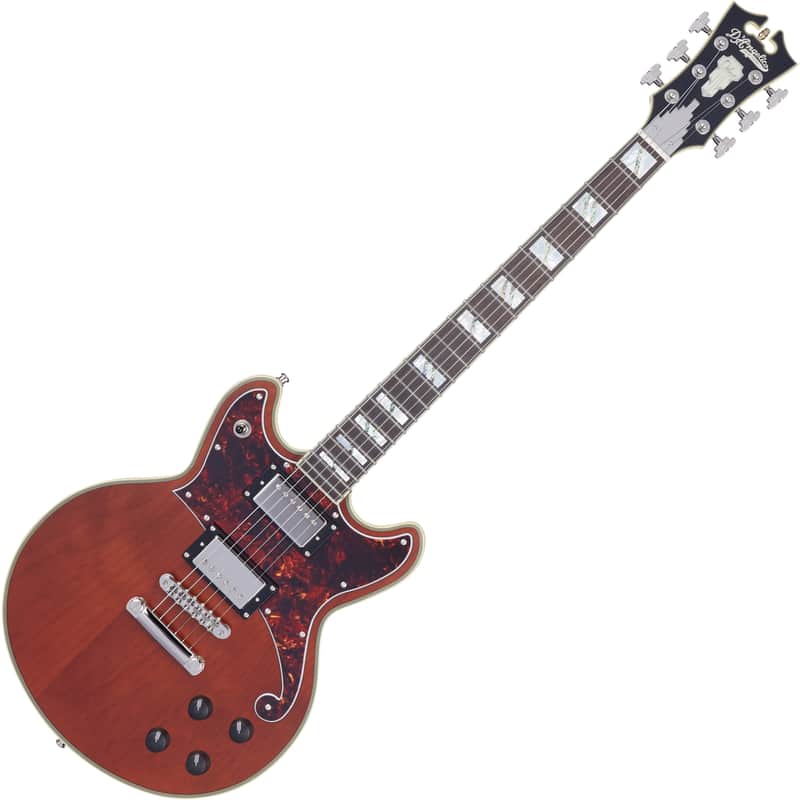 D'Angelico DADBRIMWLNS DELUXE BRIGHTON Double Cutaway Solid Body 6-String Electric Guitar w/Deluxe Hardshell Case image 1