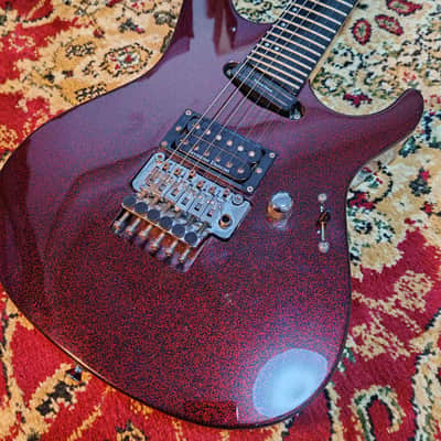 2009 ESP Maverick MV 27 frets, SADO CUSTOM SHOP Factory, Black & Red Sparkle Flake, MIJ JAPAN image 6