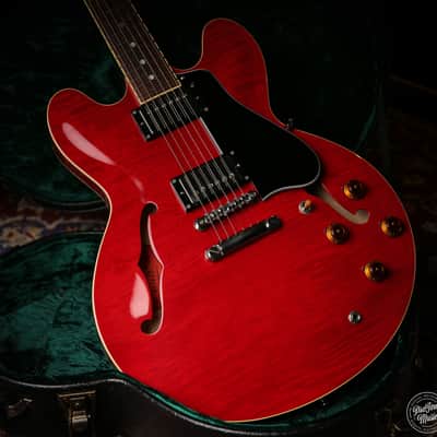 Tokai Japanese UES-158 Quilted Maple Semi Hollow Cherry Red image 7